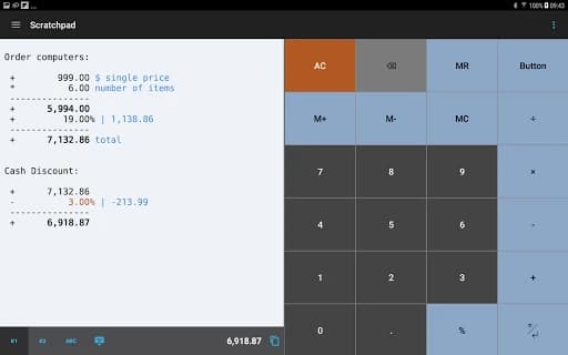 CalcTape Calculator with Tape 6.3.1 (2025101418)