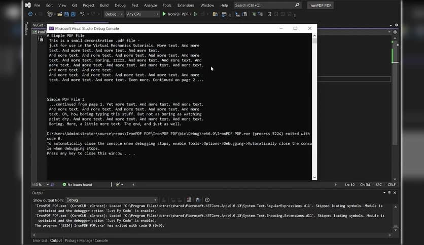 Extract Data from PDF C#