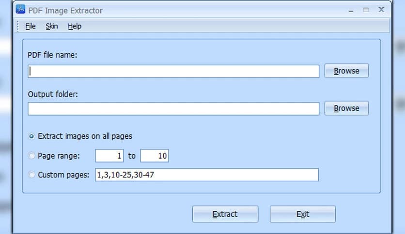 PDFArea PDF Image Extractor