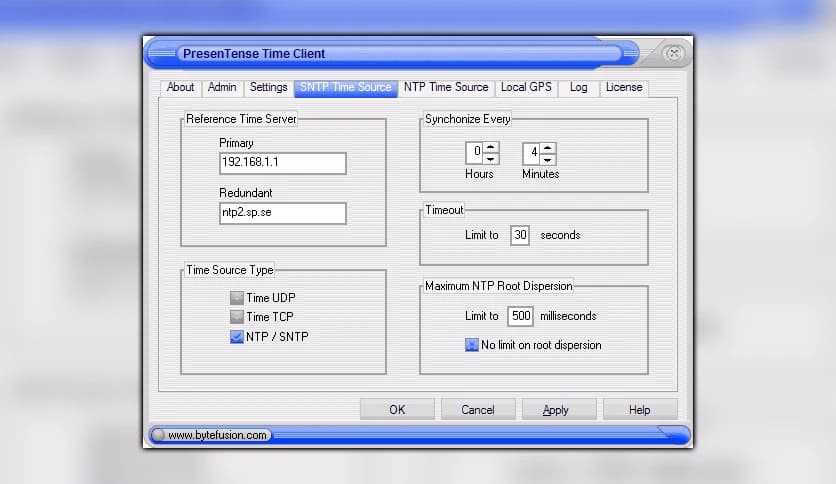 Bytefusion PresenTense Time Client