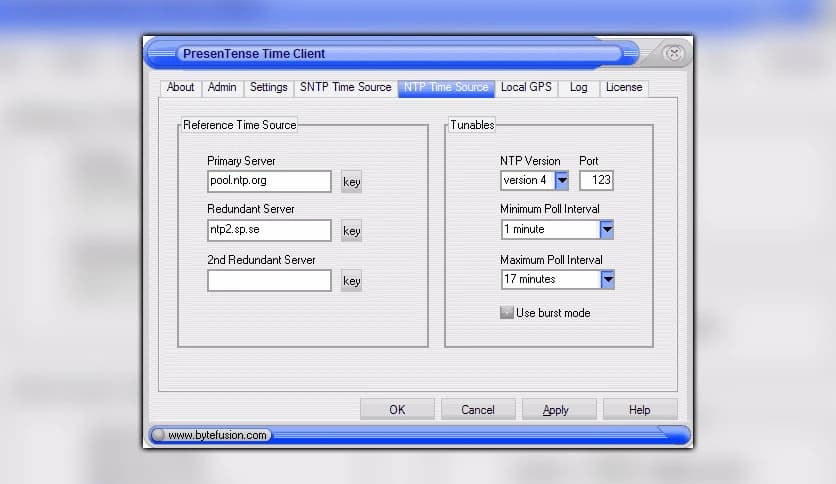 Bytefusion PresenTense Time Client