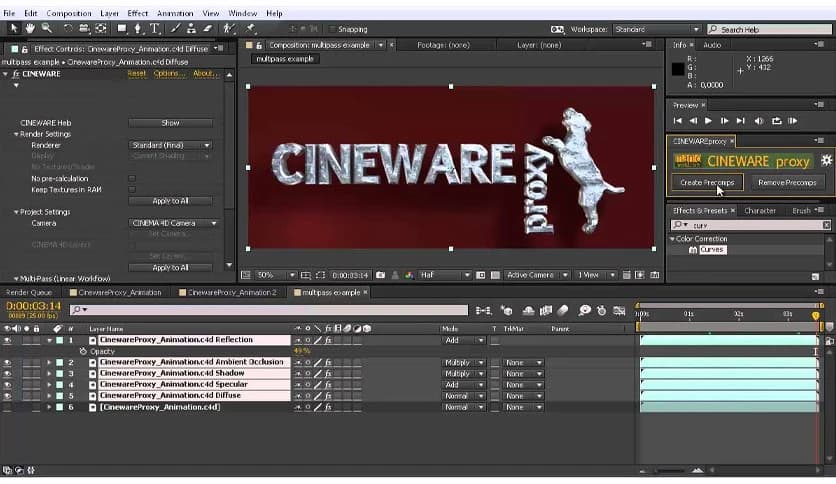 Aescripts CINEWARE proxy 1.32 for After Effects