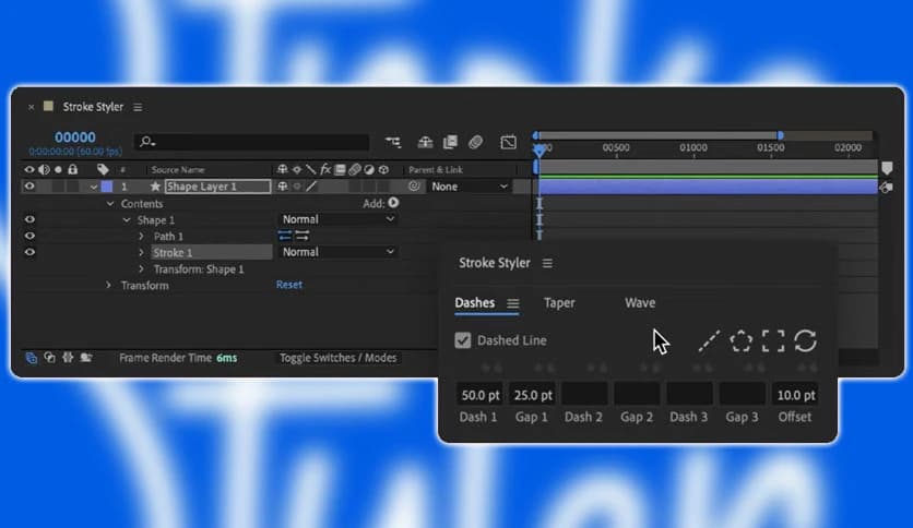 Aescripts StrokeStyler 1.0 for After Effects