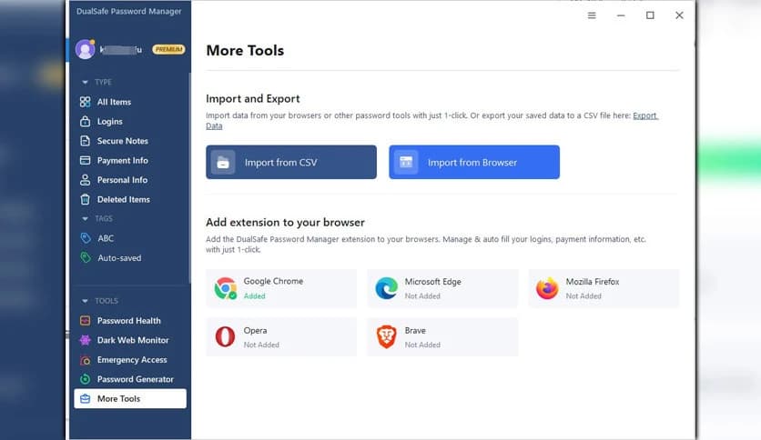 DualSafe Password Manager