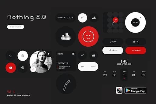 Nothing 2.0 for KWGT 4.1