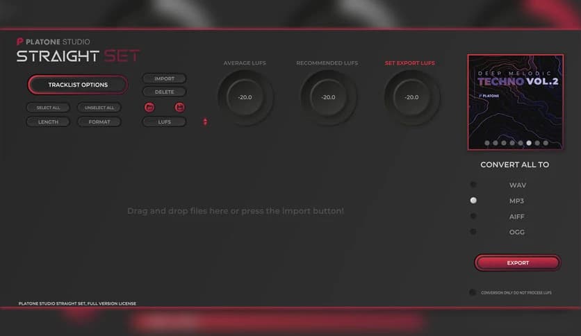 Platone Studio StraightSet 1.0.1