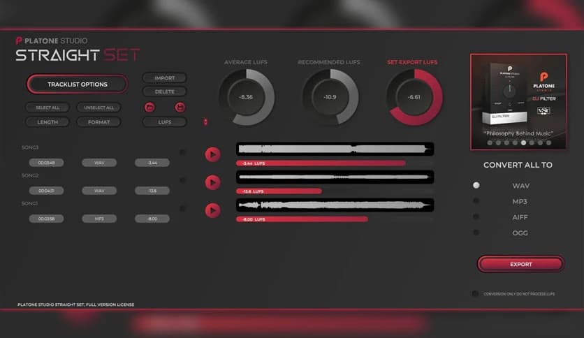 Platone Studio StraightSet 1.0.1