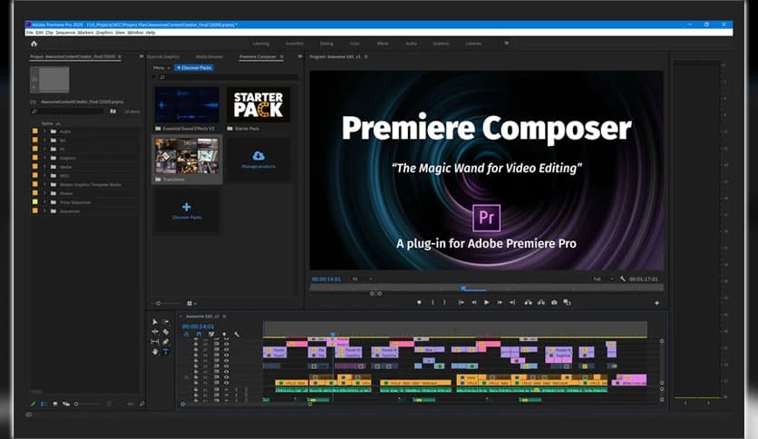 Mister Horse Premiere Composer for Premiere Pro 2.1.0