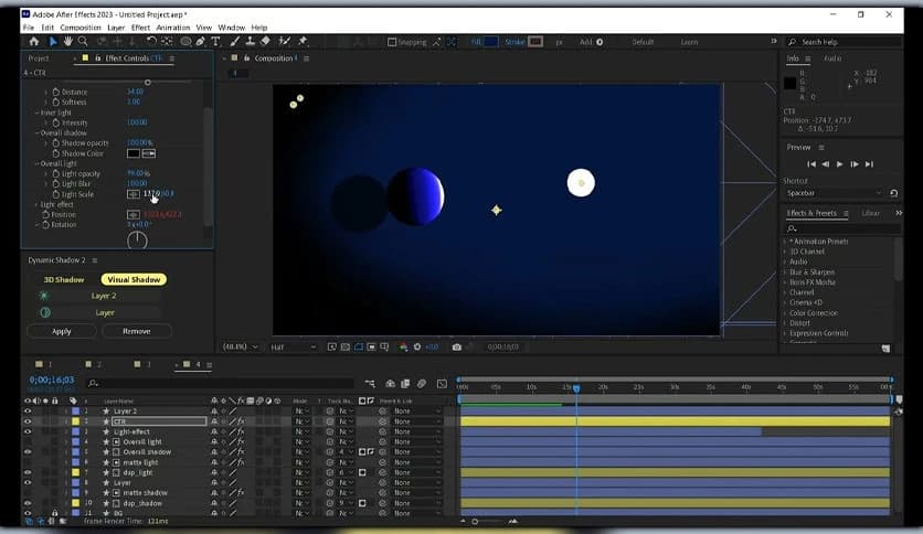 Aescripts Dynamic Shadow 3 v1.1 for After Effects
