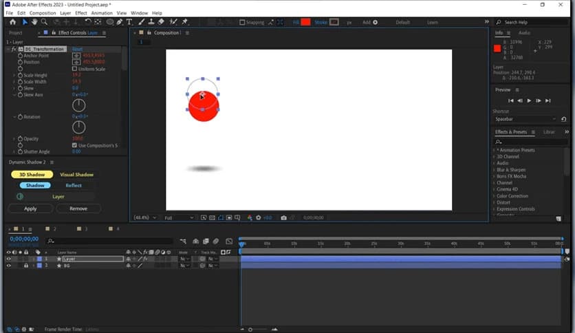 Aescripts Dynamic Shadow 3 v1.1 for After Effects