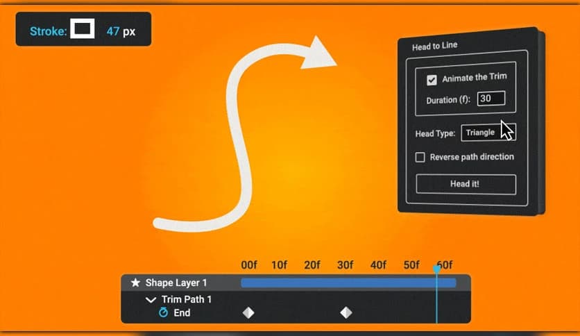 Aescripts Head to Line 2.1 for After Effects
