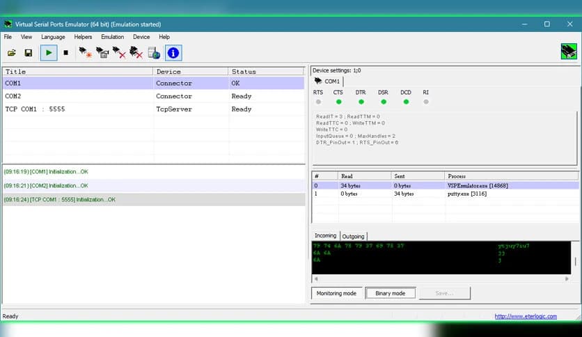 Eterlogic Virtual Serial Ports Emulator 1.4.7.634