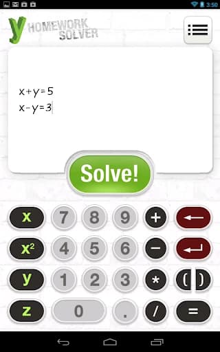 yHomework – Math Solver 2.58