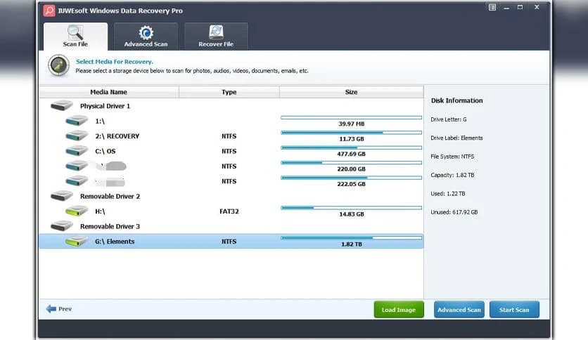 IUWEsoft Windows Data Recovery Pro 13.8.0