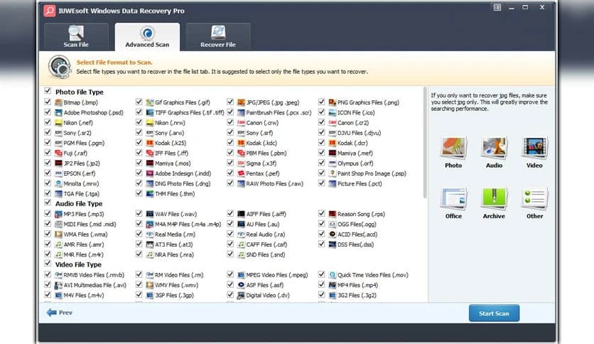 IUWEsoft Windows Data Recovery Pro 13.8.0