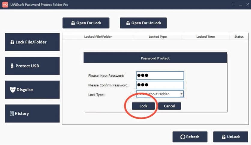 IUWEsoft Password Protect Folder Pro 13.8.0