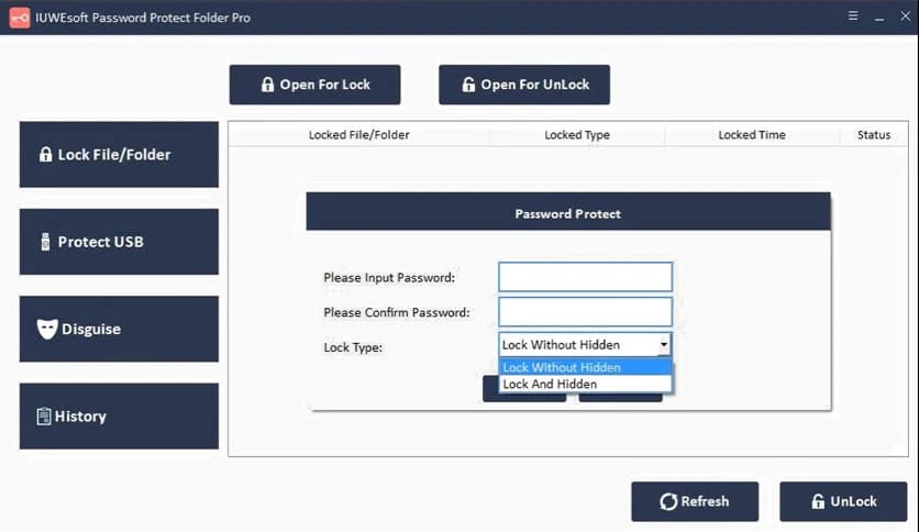 IUWEsoft Password Protect Folder Pro 13.8.0