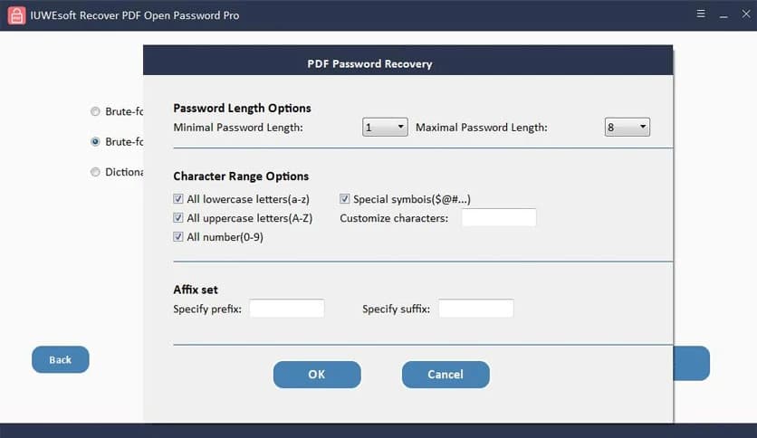 IUWEsoft Recover PDF Open Password Pro 13.8.0