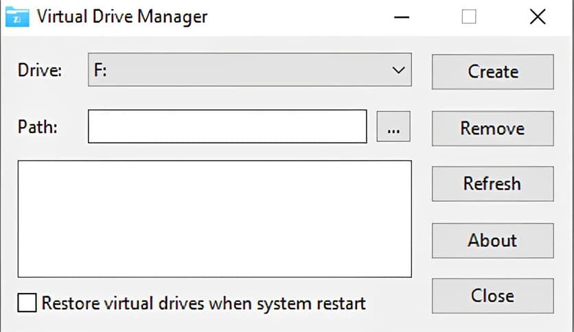 Linasoft Virtual Drive Manager 1.1