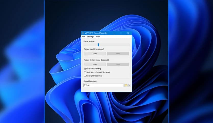 VovSoft Sound Recorder 3.2