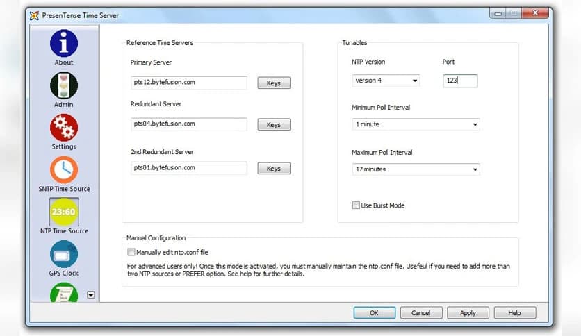Bytefusion PresenTense Time Server