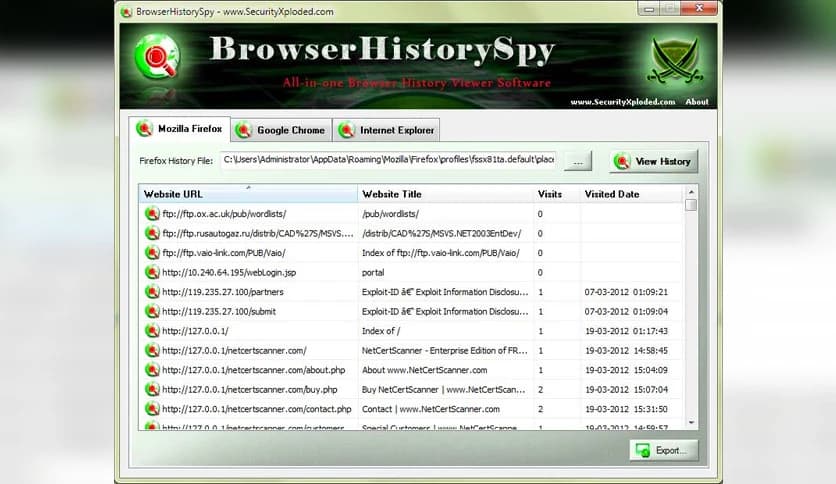 Browser History Spy