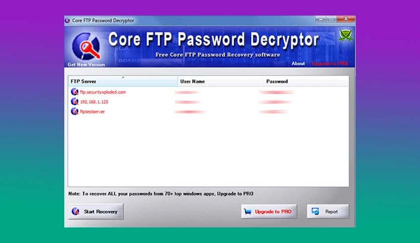 Core FTP Password Decryptor