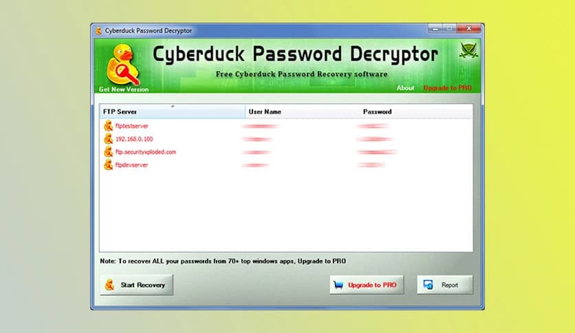 Cyberduck Password Decryptor