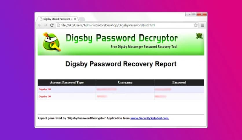Digsby Password Decryptor