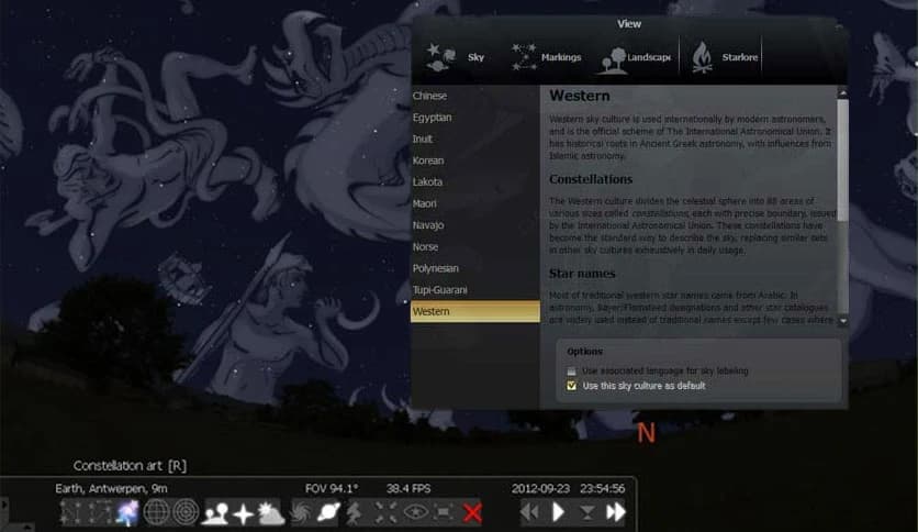 Astronomy Stellarium 25.4