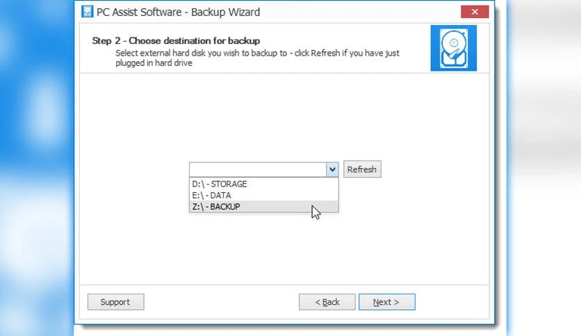 PC Assist Backup Wizard 2.8