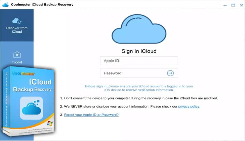 Coolmuster iCloud Backup Recovery 2.0.4