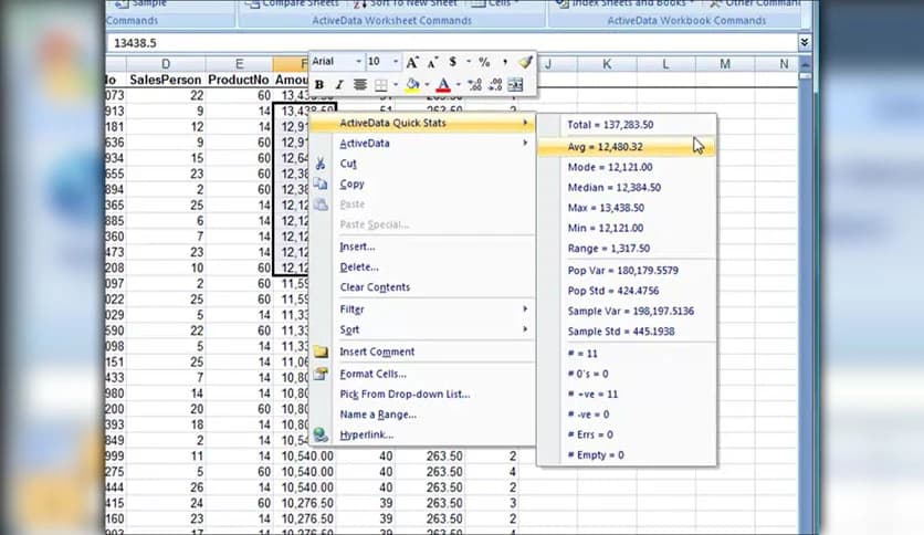 ActiveData For Excel 5.0.508