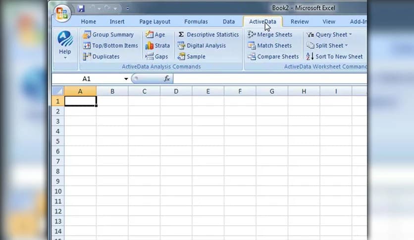 ActiveData For Excel 5.0.508