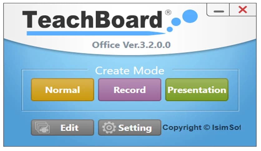 isimSoftware TeachBoard Office 3.2.0
