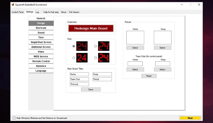 Eguasoft Basketball Scoreboard Pro 4.6.4