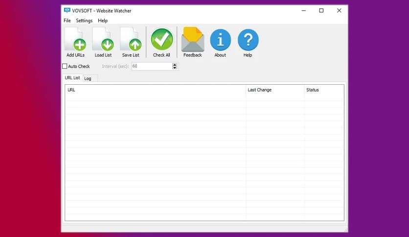 VovSoft Website Watcher 2.1.0