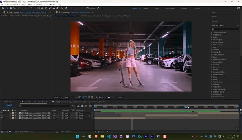 Aescripts AI Color Match 1.4.8 for After Effects