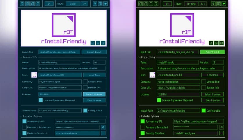 Raylib Technologies rInstallFriendly 2.0