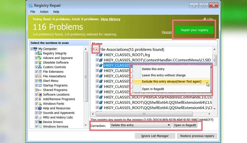 Glary Registry Repair Free 6.0.1.18
