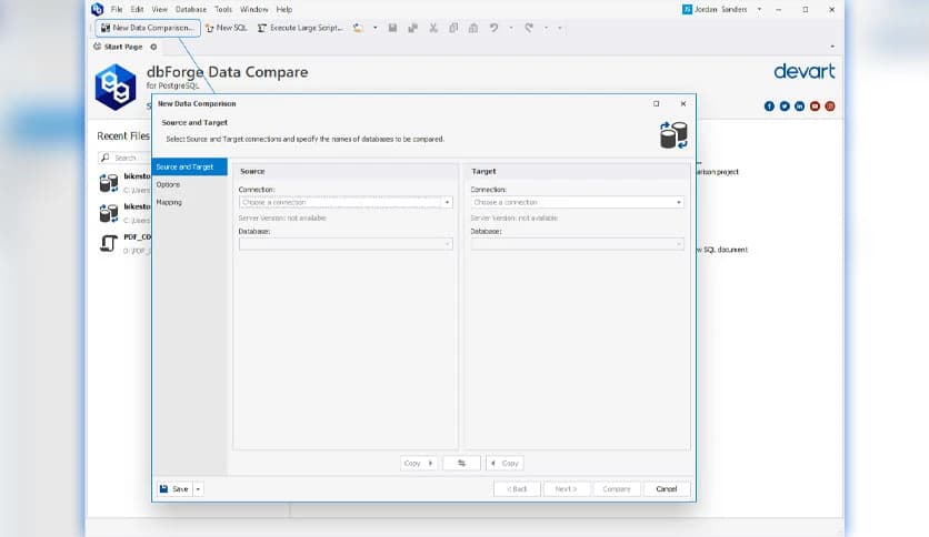 dbForge Data Compare for PostgreSQL 4.1.839