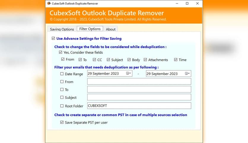 CubexSoft Outlook Duplicate Remover