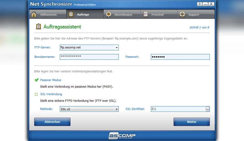 ASCOMP Net Synchronizer Professional 3.003