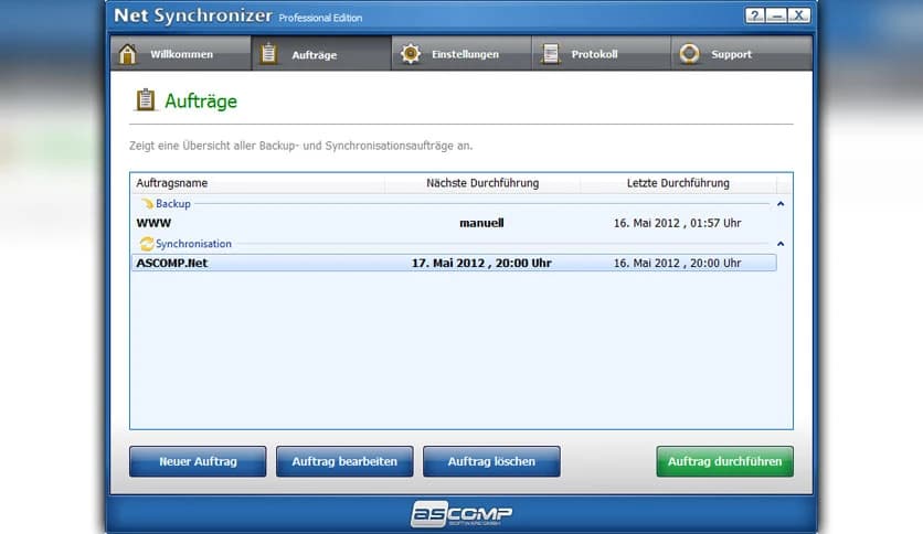 ASCOMP Net Synchronizer Professional 3.003