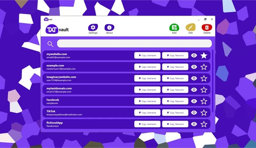 TXTvault Password Manager 1.1.0