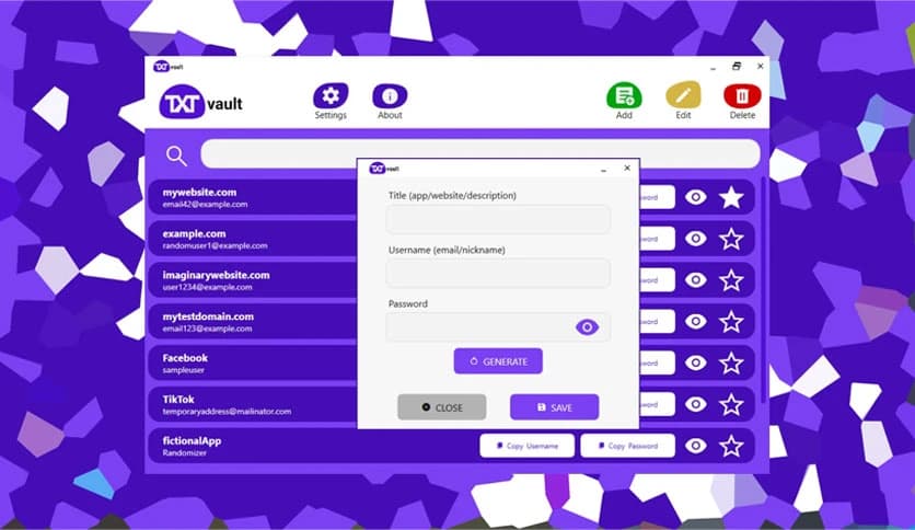 TXTvault Password Manager 1.1.0