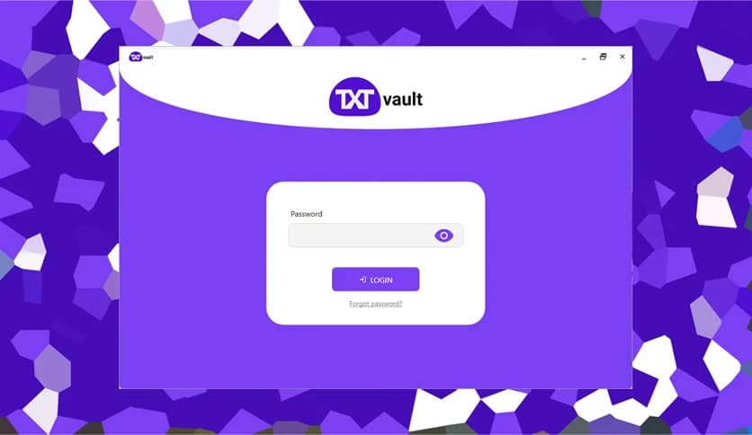 TXTvault Password Manager 1.1.0