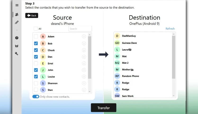Contact Transfer 1.50