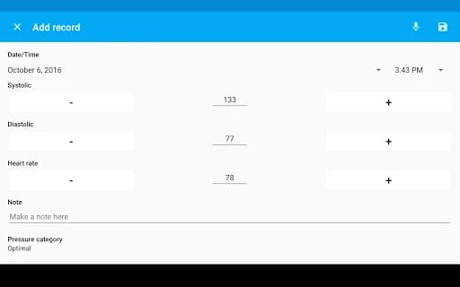Blood Pressure Diary 3.2.10
