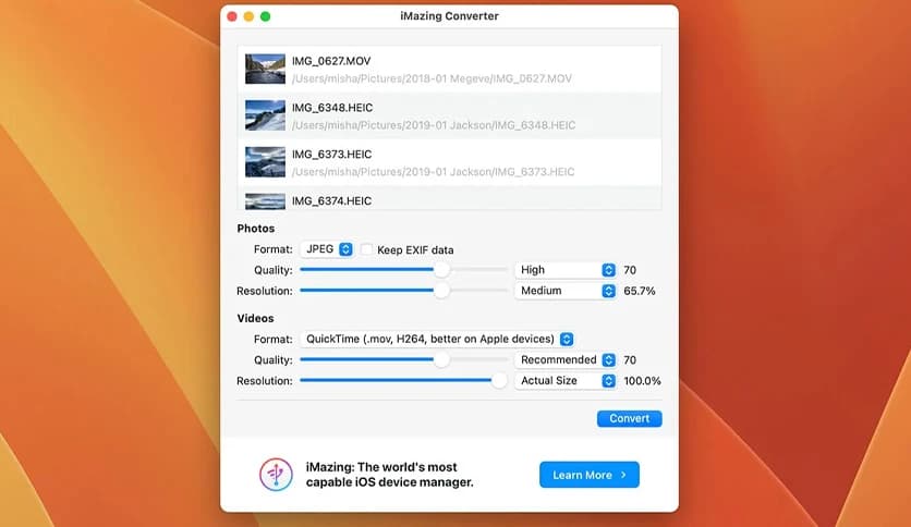 iMazing HEIC Converter
